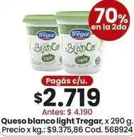 Coto Tregar - queso blanco light oferta
