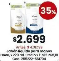 Coto Dove - jabón líquido para manos oferta