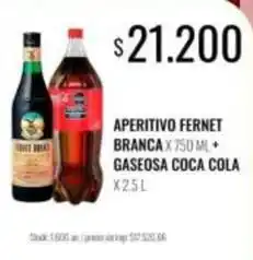Supermercados Tadicor Coca cola - aperitivo fernet + gaseosa coca cola oferta