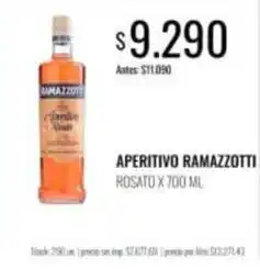 Supermercados Tadicor Aperitivo ramazzotti rosato oferta