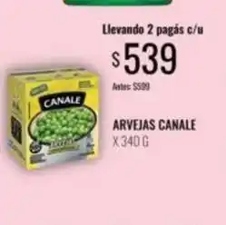 Supermercados Tadicor Canale - arvejas oferta