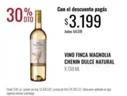 Supermercados Tadicor Vino finca magnolia chenin dulce natural oferta