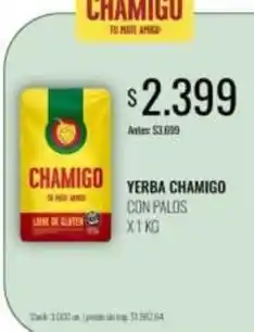 Supermercados Tadicor Chamigo - yerba oferta