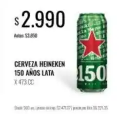 Supermercados Tadicor Heineken - cerveza 150 anos lata oferta