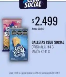 Supermercados Tadicor Club social - galletas oferta