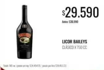 Supermercados Tadicor Baileys - licor baileys clásico oferta