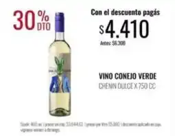 Supermercados Tadicor Vino conejo verde chenin dulce oferta
