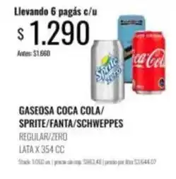 Supermercados Tadicor Coca cola - gaseosa oferta