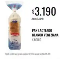 Supermercados Tadicor Lucchetti - pan lacteado blanco veneziana oferta