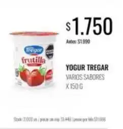 Supermercados Tadicor Tregar - yogur oferta