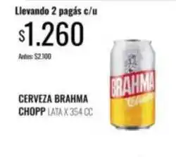 Supermercados Tadicor Brahma - cerveza chopp lata oferta