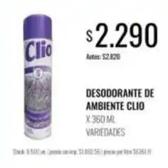Supermercados Tadicor Clio - desodorante de ambiente oferta
