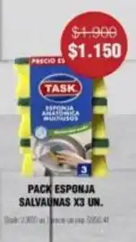 Supermercados Tadicor Task - pack esponja salvaunas oferta