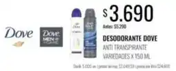 Supermercados Tadicor Dove - desodorante anti transpirante oferta
