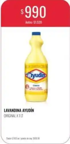 Supermercados Tadicor Ayudin - lavandina oferta