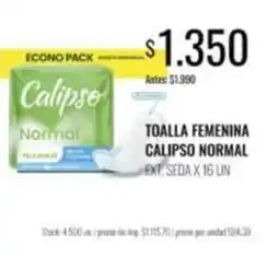 Supermercados Tadicor Calipso - toalla femenina calipso normal ext. seda oferta