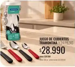 Supermercados Tadicor Tramontina - juego de cubiertos oferta