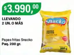 Supermercados Damesco Snacko papas fritas clasicas oferta