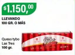 Supermercados Damesco Queso tybo Las Tres oferta