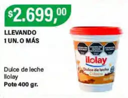 Supermercados Damesco Ilolay dulce de leche oferta