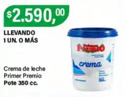 Supermercados Damesco Premio crema de leche oferta