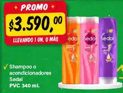 Supermercados Damesco Sedal shampoo o acondicionadores oferta