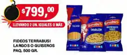 Supermercados Damesco Terrabusi fideos largos o guiseros oferta