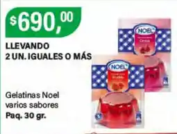 Supermercados Damesco Gelatinas Noel varios sabores oferta