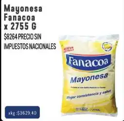 Makro Fanacoa mayonesa oferta
