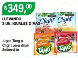Supermercados Damesco Tang jugos o Clight para diluir oferta