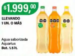 Supermercados Damesco Aquarius agua saborizada oferta