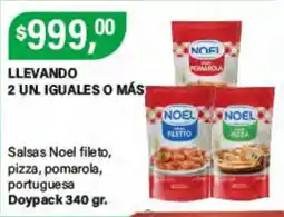 Supermercados Damesco Noel salsas fileto pizza pomarola portuguesa oferta