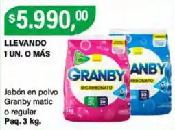 Supermercados Damesco Granby jabón en polvo oferta