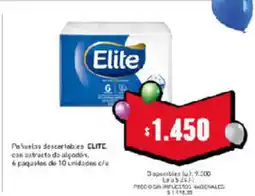 Cooperativa Obrera Elite pañuelos descartables oferta