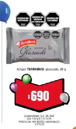 Cooperativa Obrera Terrabusí alfajor glaseado oferta