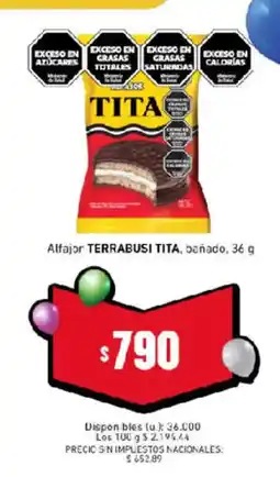Cooperativa Obrera Tita alfajor terrabusi oferta