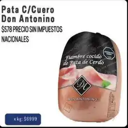 Makro Don antonino pata c/cuero oferta