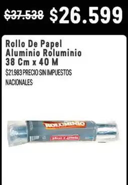 Makro Roluminio rollo de papel oferta