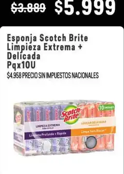 Makro Scotch brite esponja limpieza extrema delicada oferta