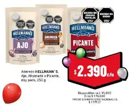 Cooperativa Obrera Hellmann's aderezo ajo, ahumada o picante oferta