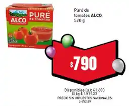 Cooperativa Obrera Alco puré de tomates oferta