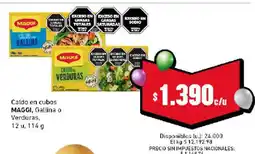 Cooperativa Obrera Maggi caldo en cubos gallina o verduras oferta