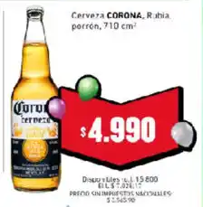 Cooperativa Obrera Corona cerveza oferta