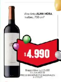 Cooperativa Obrera Alma mora vino tinto malbec oferta