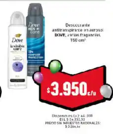 Cooperativa Obrera Dove desodorante antitranspirante en aerosol oferta