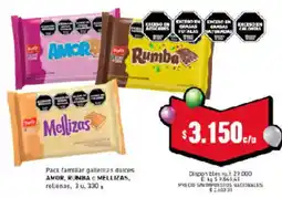 Cooperativa Obrera Amor, rumba y melizas galletitas dulces oferta