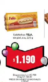 Cooperativa Obrera Fela salchichas oferta