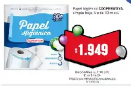 Cooperativa Obrera Cooperativa papel higiénico oferta