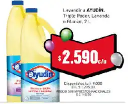 Cooperativa Obrera Ayudin lavandina triple poder lavande glacial oferta