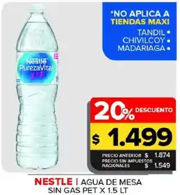 Carrefour Maxi Nestle agua de mesa oferta